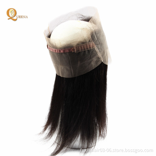 Straight Human Hair 360 Lace Frontal Vendor Distributors Brazilian Hair 360 Lace Frontal Closure